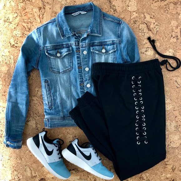 Romeo & Juliet Couture Lace-Up Sweatpants,sz Small - Picture 1 of 8